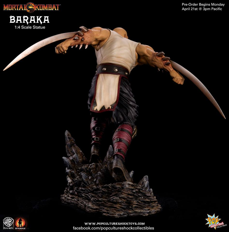 Illustration for article titled Mortal Kombat Baraka Sculpture